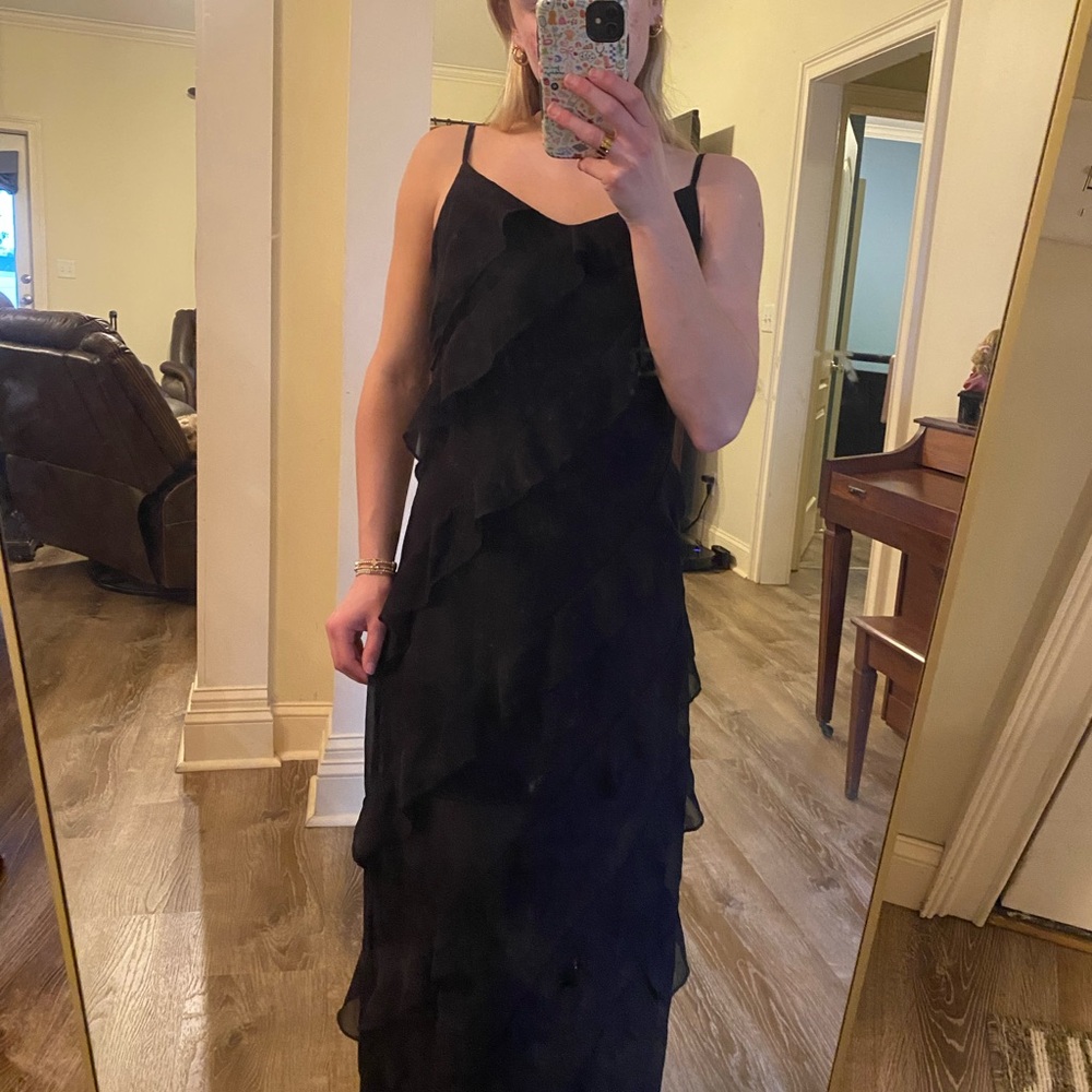 Elegant Black Layered Dress